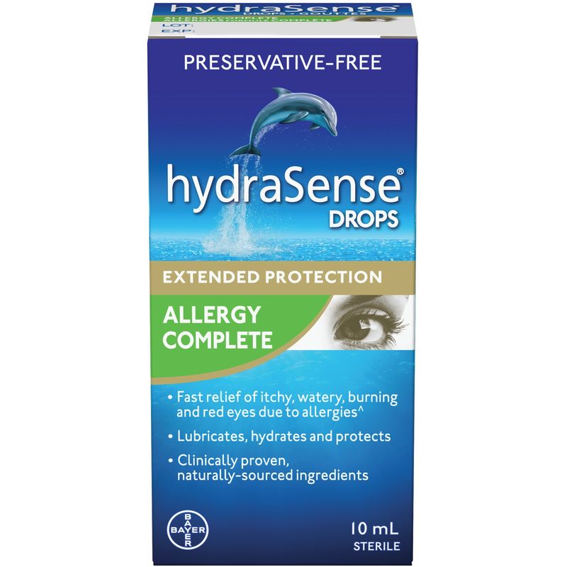 HydraSense Allergy Complete - Preservative Free Eye Drops. 10mL